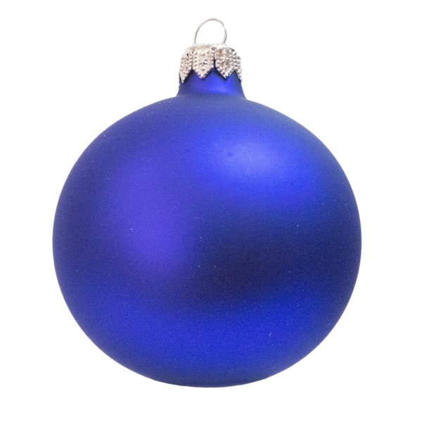 Large Round - Classic Snowman Blue - Personalised Christmas Bauble