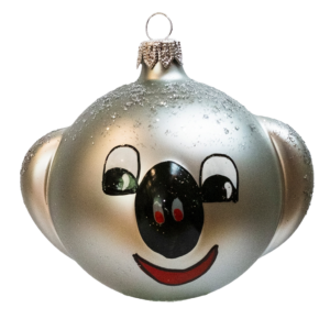 Medium Shape - Animal Koala Sliver - Personalised Christmas Bauble