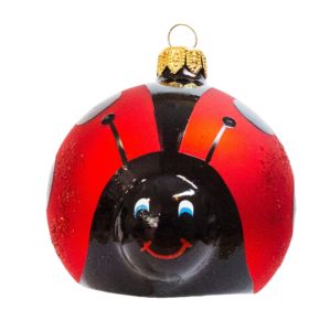 Medium Shape - Animal Ladybug - Personalised Christmas Bauble