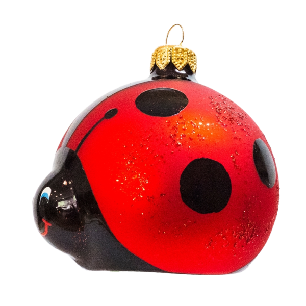 Medium Shape - Animal Ladybug - Personalised Christmas Bauble