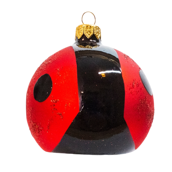 Medium Shape - Animal Ladybug - Personalised Christmas Bauble