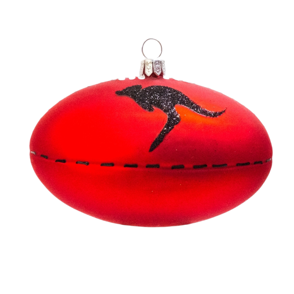 Medium Shape - Sport Footy - Personalised Christmas Bauble